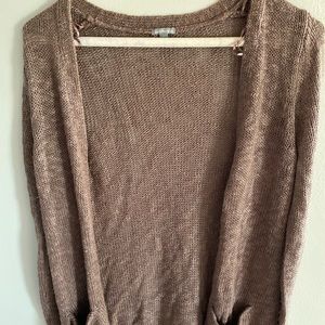 Semi-Sheer Purple Cardigan